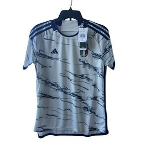 Adidas FIGC Italia Shirt Women's Jersey Mediun White Aeroready Oficial Product